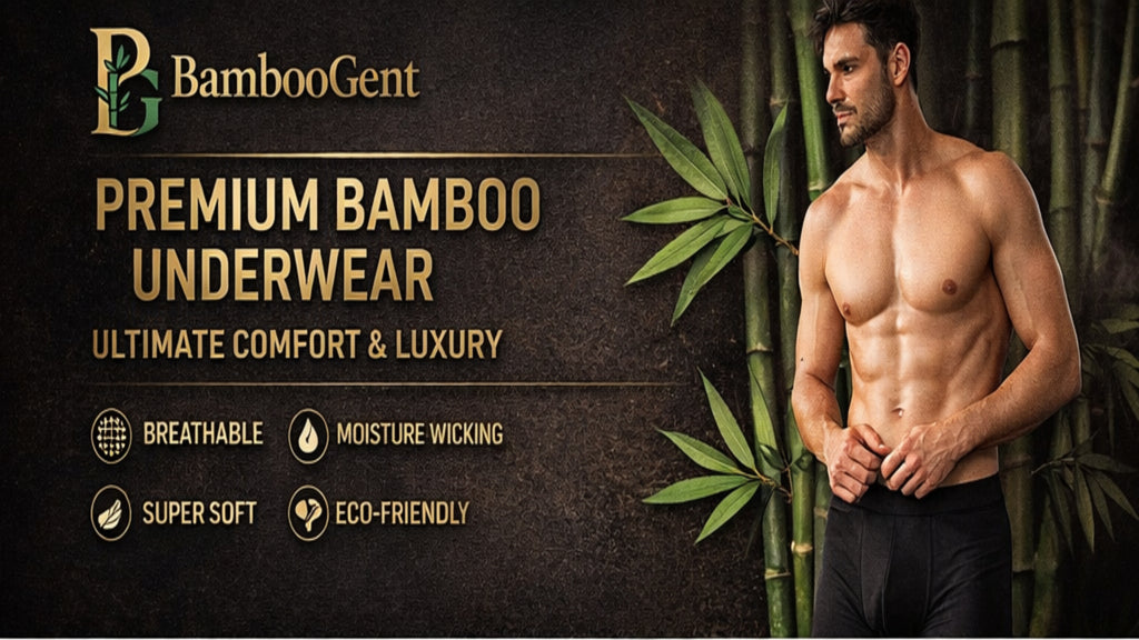 Men's Breathable Bamboo Fiber Boxing Underwear - Pure Color Comfort for Every Day